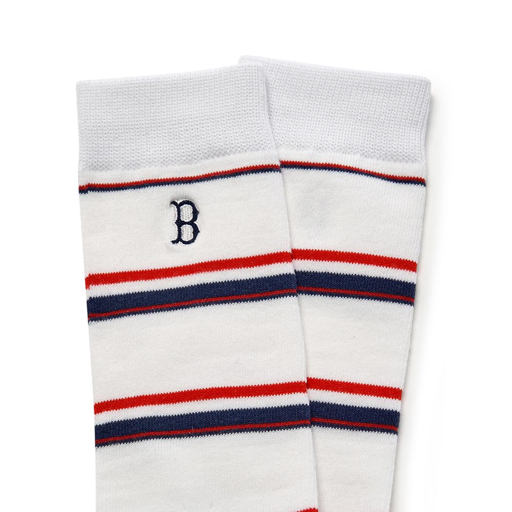 ถุงเท้า Color Stripe High Socks Boston Red Sox