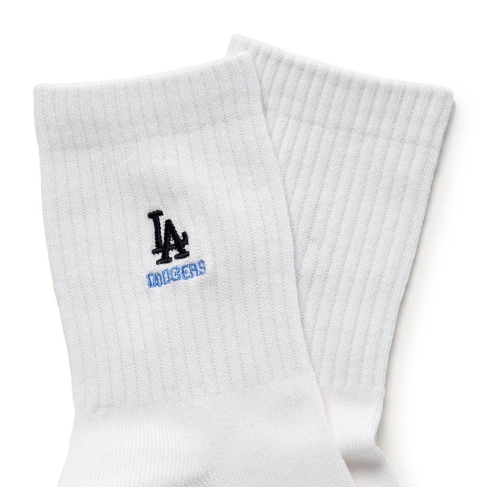 ถุงเท้า White Small Logo Block Embroidery Socks Los Angeles Dodgers