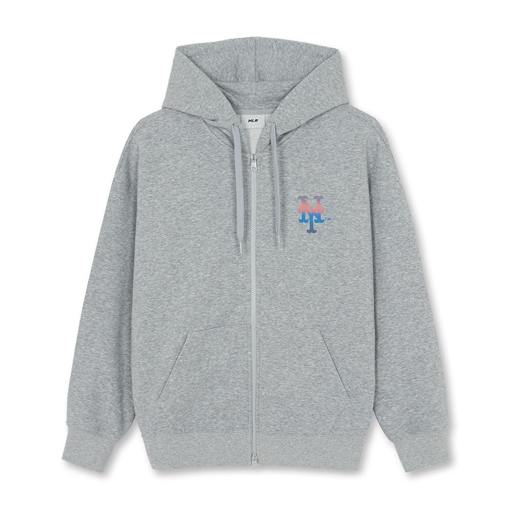 M-Treet Back Letter Mega Overfit Hood Zip Up New York Mets