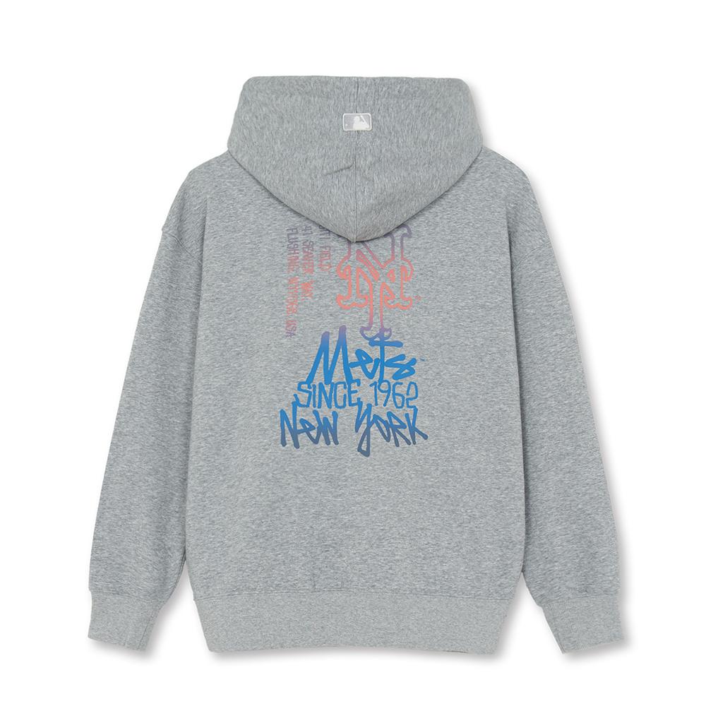 M-Treet Back Letter Mega Overfit Hood Zip Up New York Mets