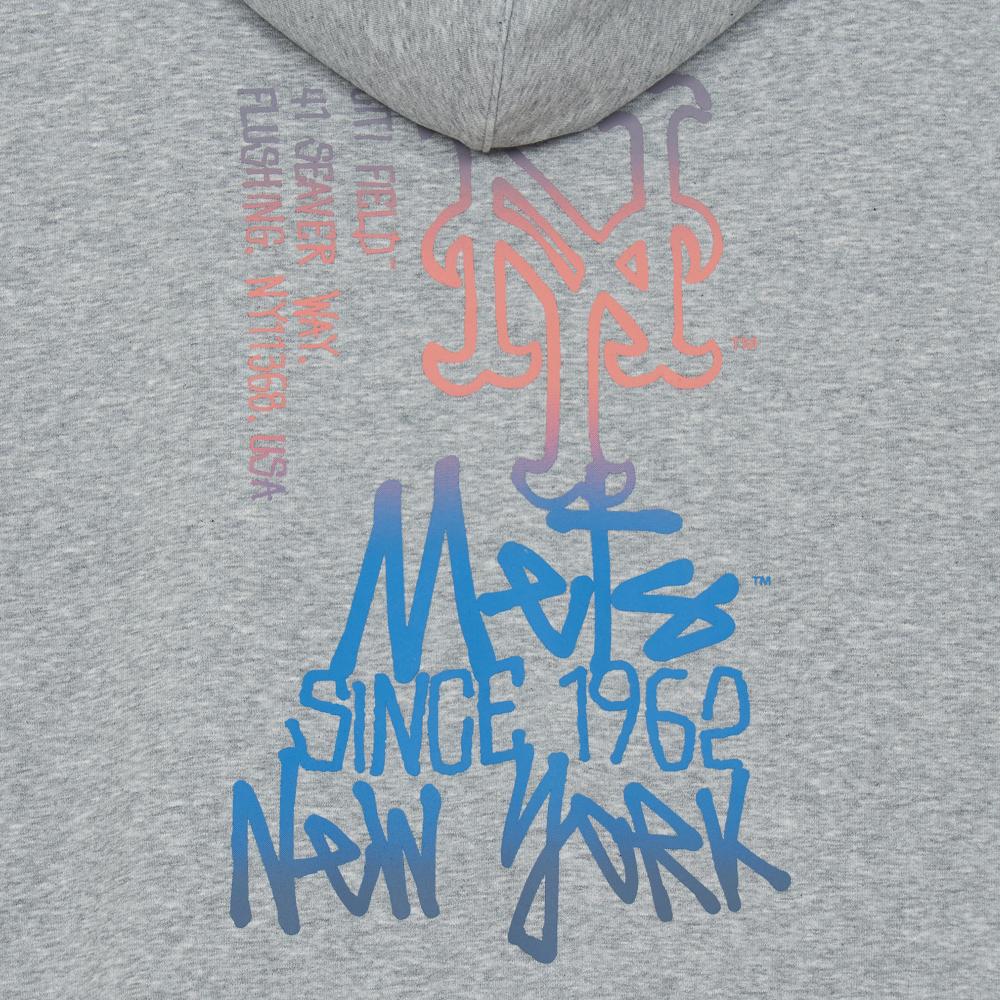 M-Treet Back Letter Mega Overfit Hood Zip Up New York Mets