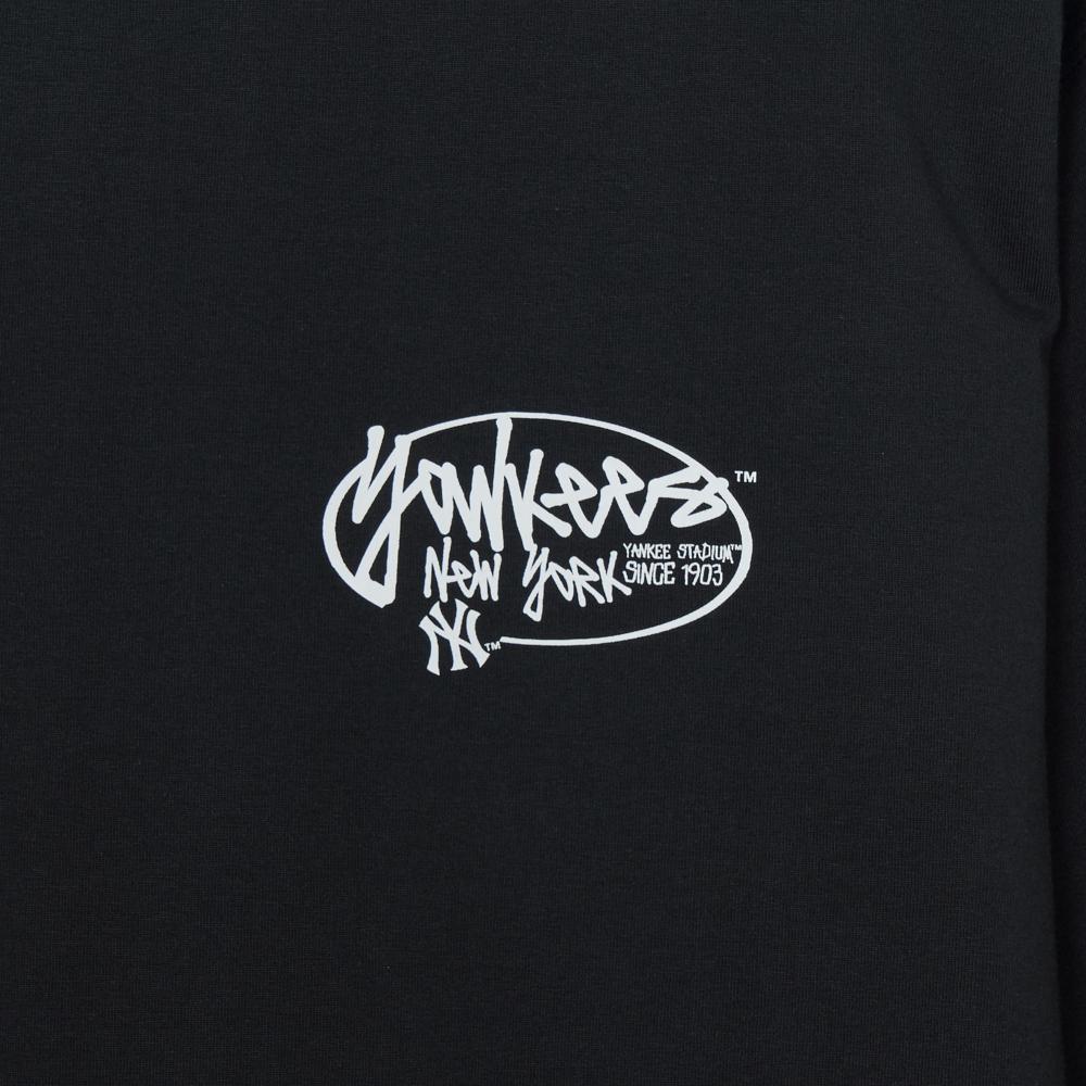 เสื้อยืดแขนยาว Basic Streete Sleeve Lettering Long Sleeve T-Shirts New York Yankees