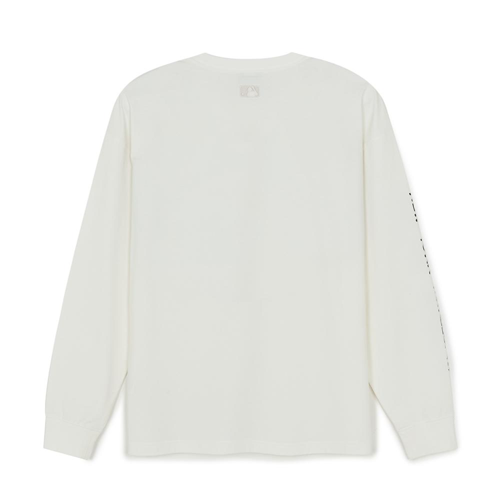 Basic Streete Sleeve Lettering Long Sleeve T-Shirts New York Yankees