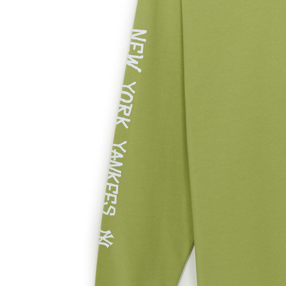 Basic Streete Sleeve Lettering Long Sleeve T-Shirts New York Yankees