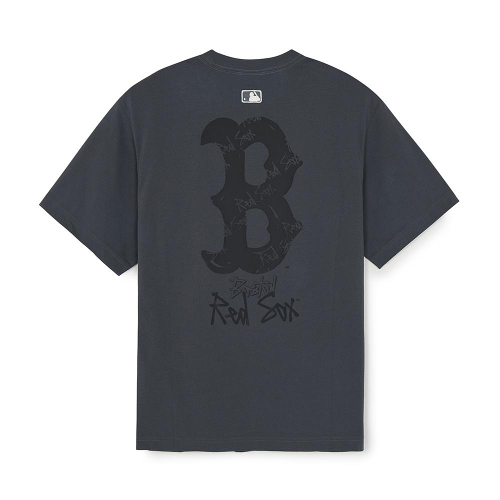 Basic Mega Street Logo Over Fit T-Shirts Boston Red Sox
