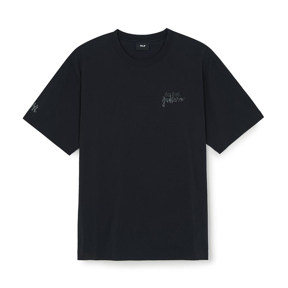 Basic Mega Street Logo Over Fit T-Shirts New York Yankees