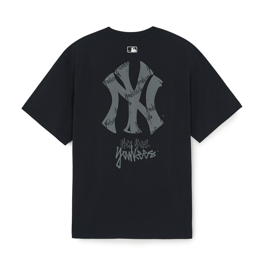 Basic Mega Street Logo Over Fit T-Shirts New York Yankees