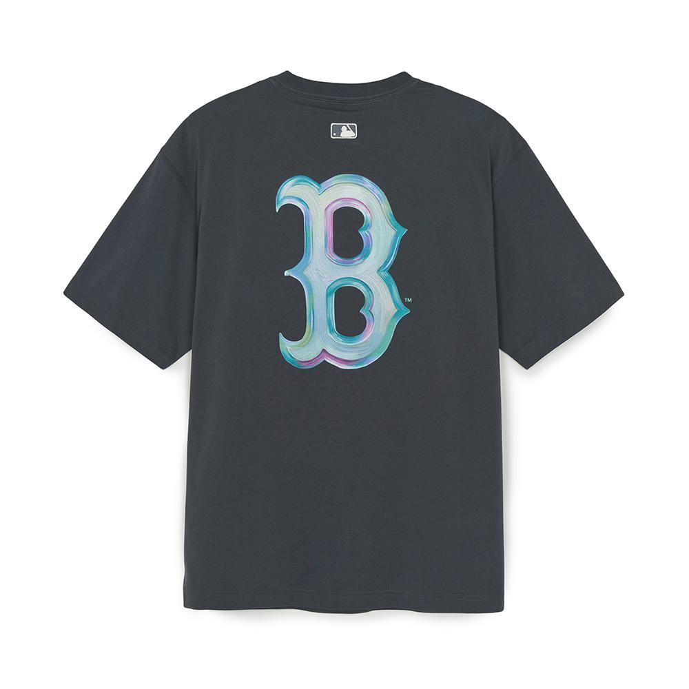 เสื้อยืด Basic Colorful Street Logo Over Fit T-Shirts Boston Red Sox
