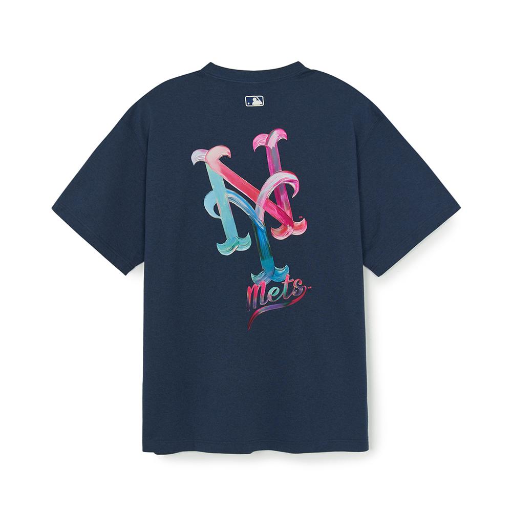 Basic Colorful Mega Logo Over Fit T-Shirts New York Mets