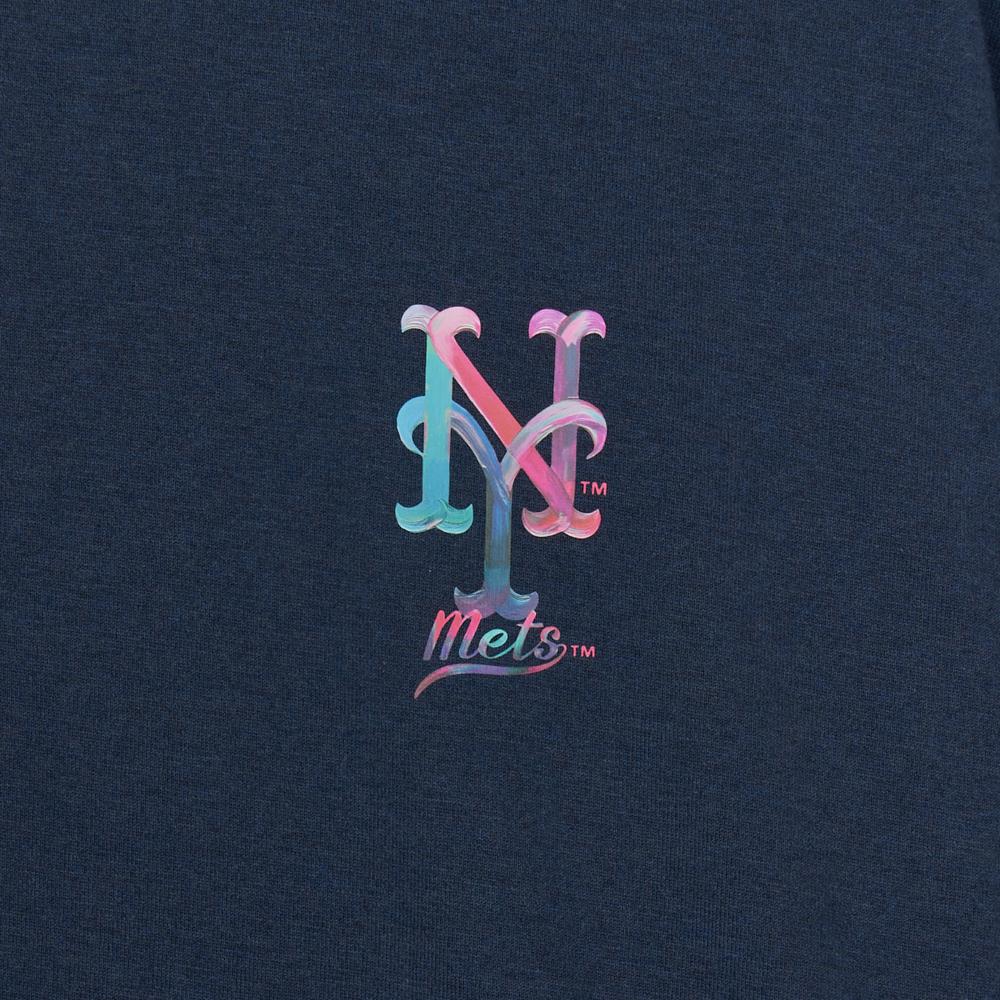 Basic Colorful Mega Logo Over Fit T-Shirts New York Mets