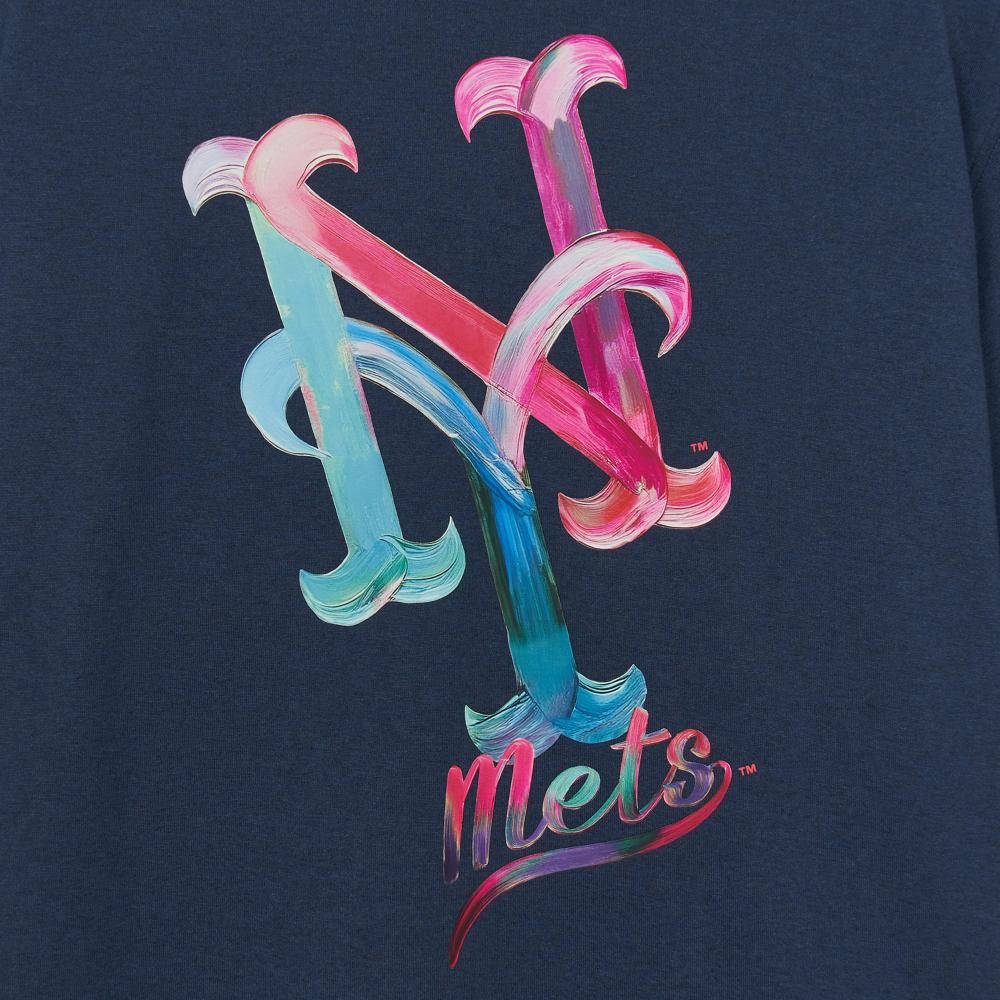 Basic Colorful Mega Logo Over Fit T-Shirts New York Mets