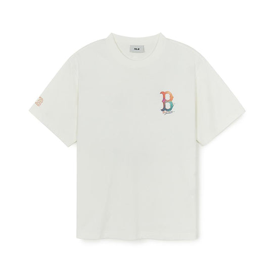 Basic Colorful Mega Logo Over Fit T-Shirts Boston Red Sox