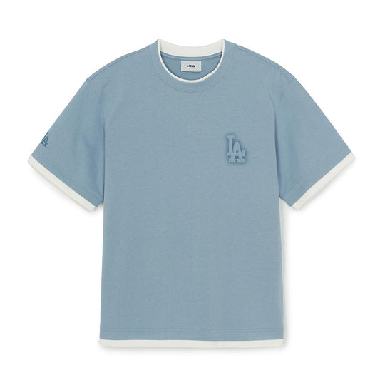 เสื้อยืด Basic Street Logo Layered Over Fit T-Shirts Los Angeles Dodgers