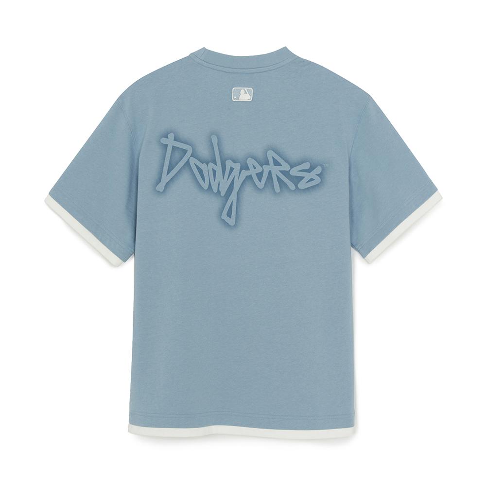 Basic Street Logo Layered Over Fit T-Shirts Los Angeles Dodgers