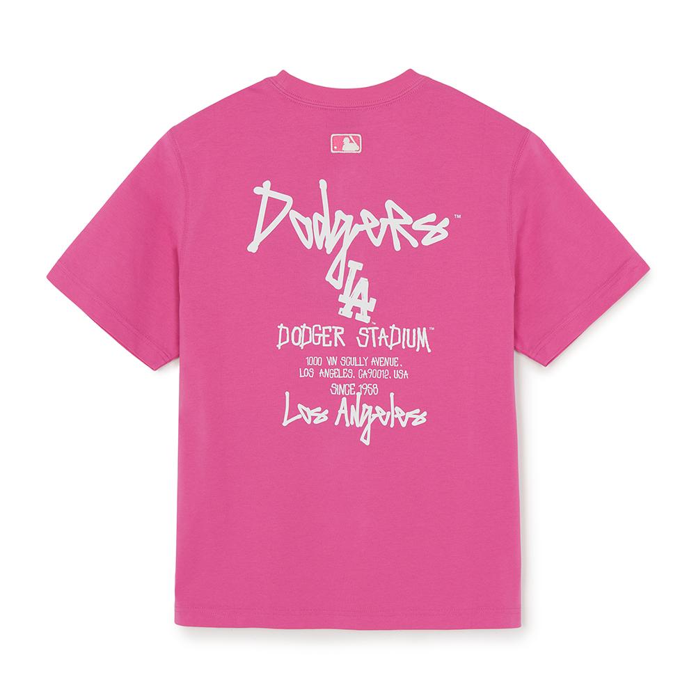 เสื้อยืด Basic Street Back Lettering Over Fit T-Shirts Los Angeles Dodgers