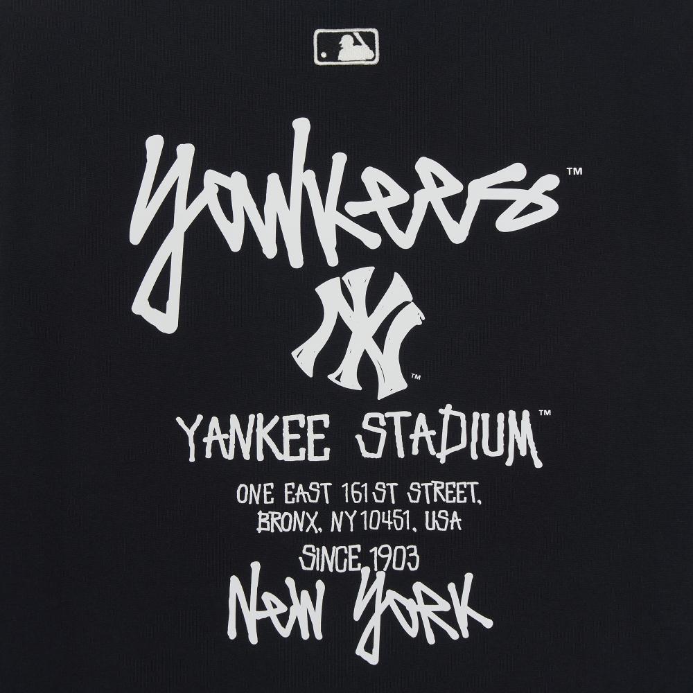 เสื้อยืด Basic Street Back Lettering Over Fit T-Shirts New York Yankees