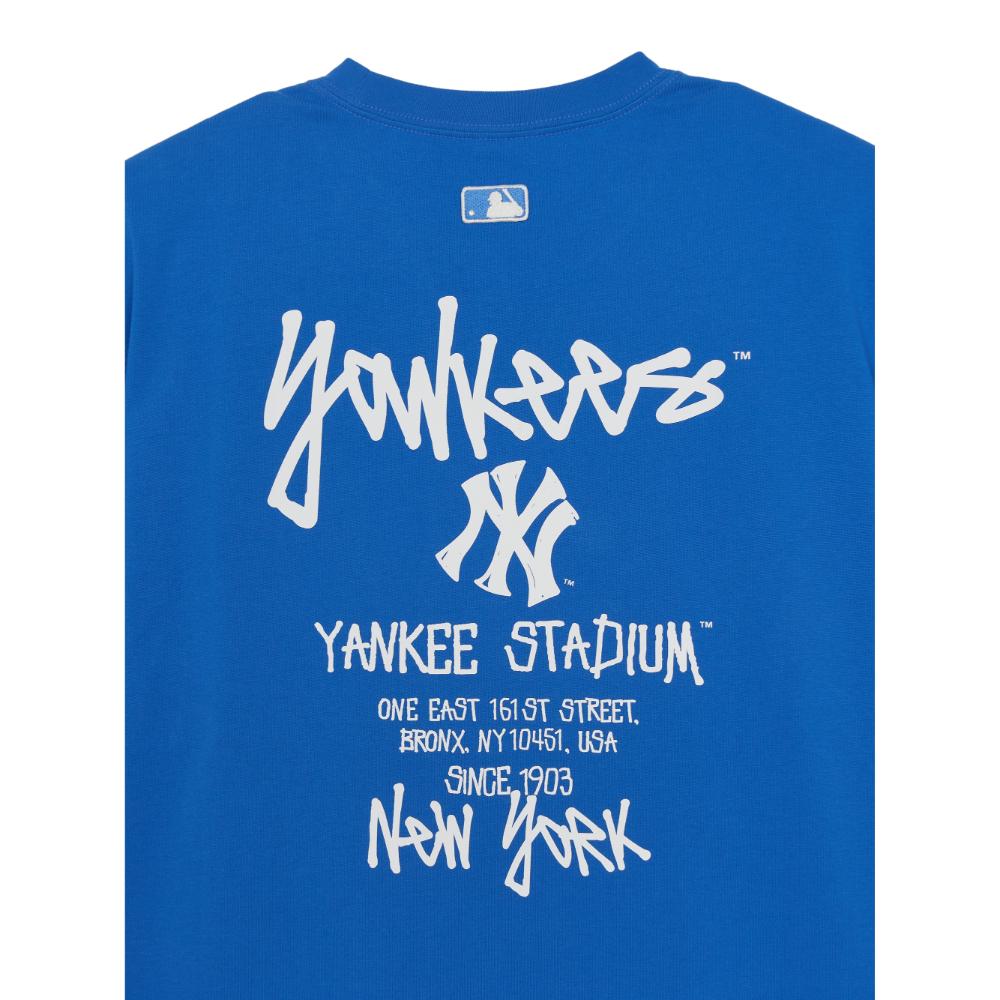 เสื้อยืด Basic Street Back Lettering Over Fit T-Shirts New York Yankees