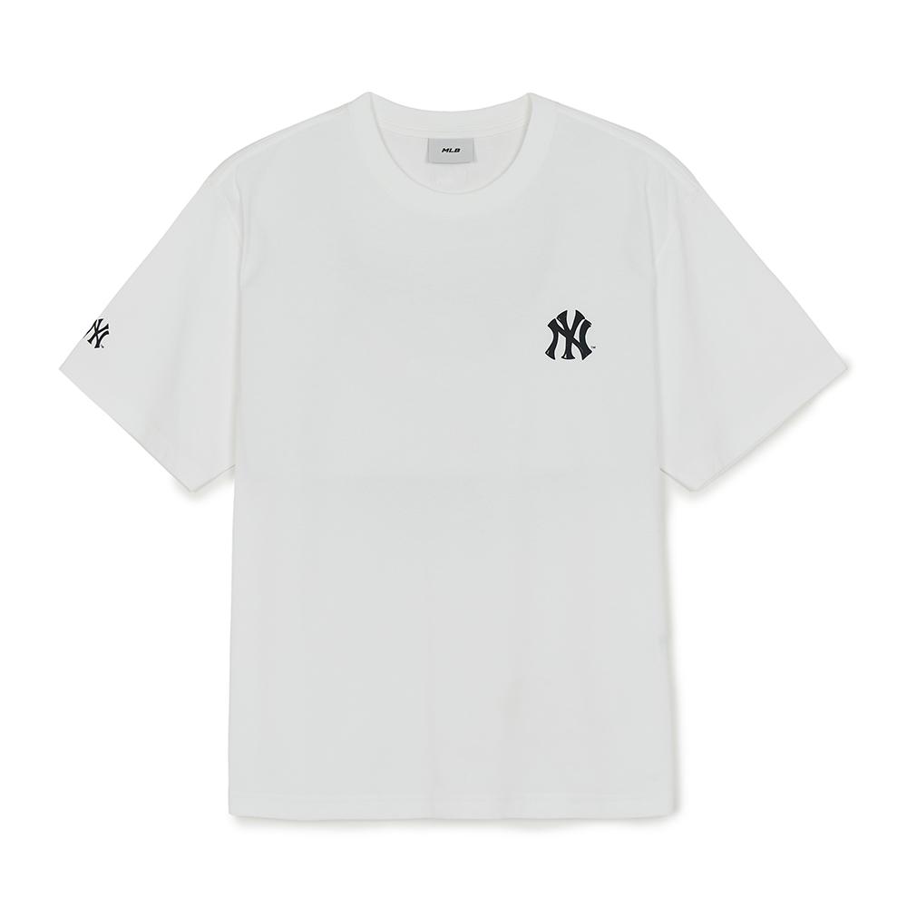 เสื้อยืด Basic Street Back Lettering Over Fit T-Shirts New York Yankees