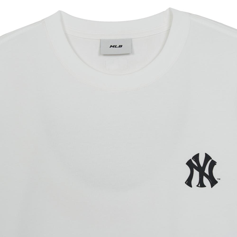 เสื้อยืด Basic Street Back Lettering Over Fit T-Shirts New York Yankees