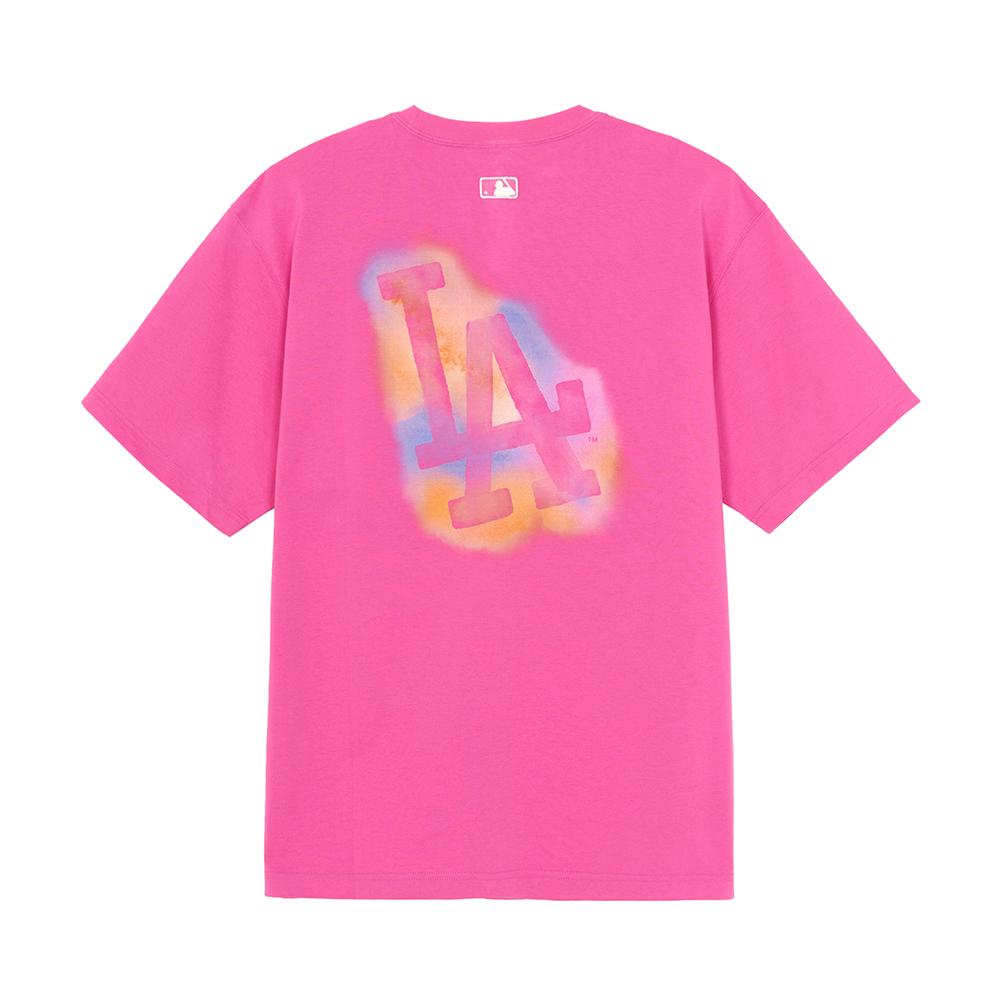 เสื้อยืด Basic Colorful Ink Logo Over Fit T-Shirts Los Angeles Dodgers