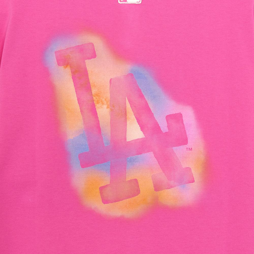 เสื้อยืด Basic Colorful Ink Logo Over Fit T-Shirts Los Angeles Dodgers