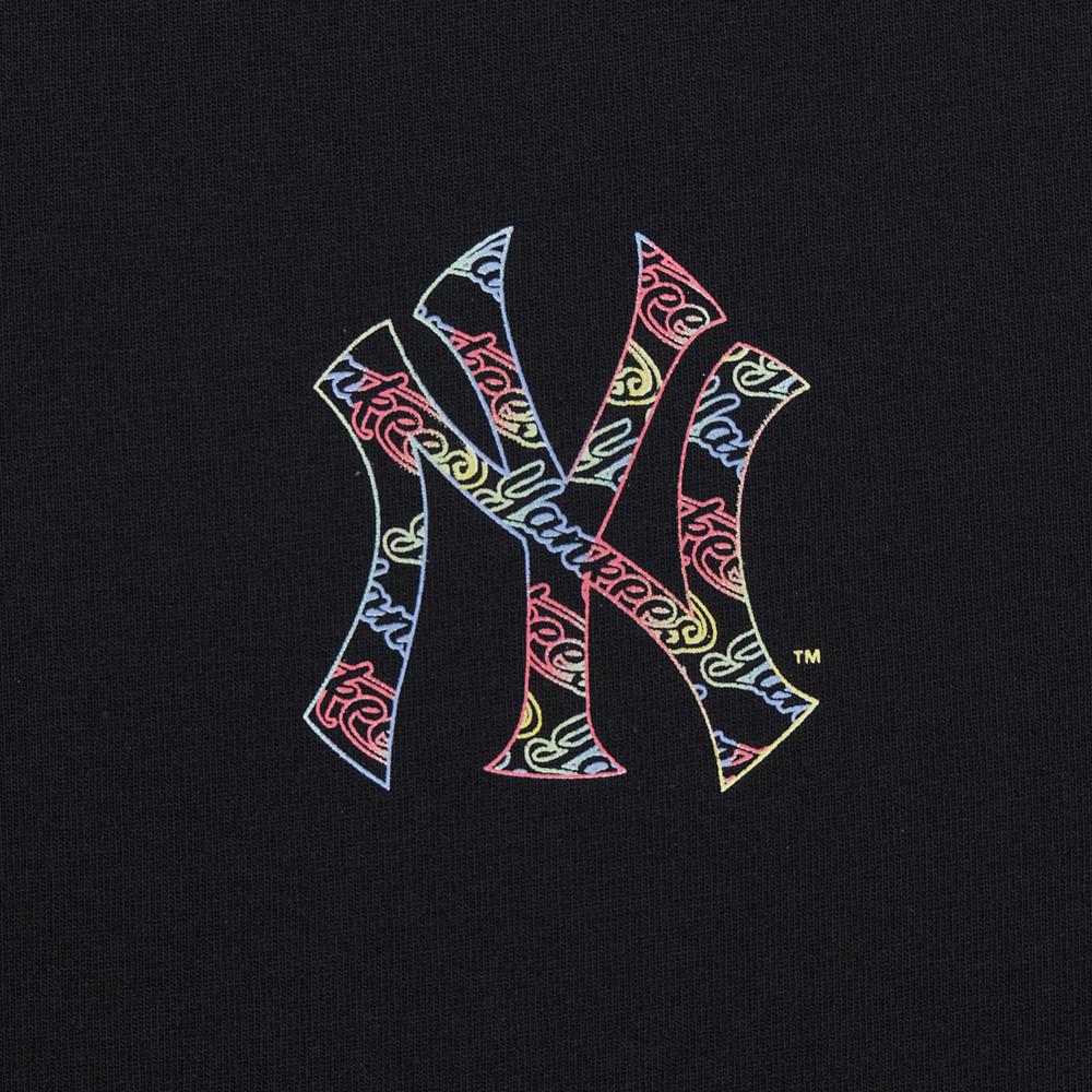Basic Colorful Crayon Logo Over Fit T-Shirts New York Yankees