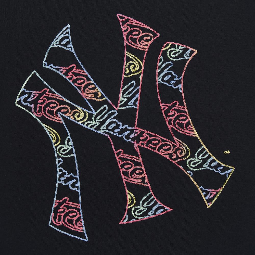 Basic Colorful Crayon Logo Over Fit T-Shirts New York Yankees