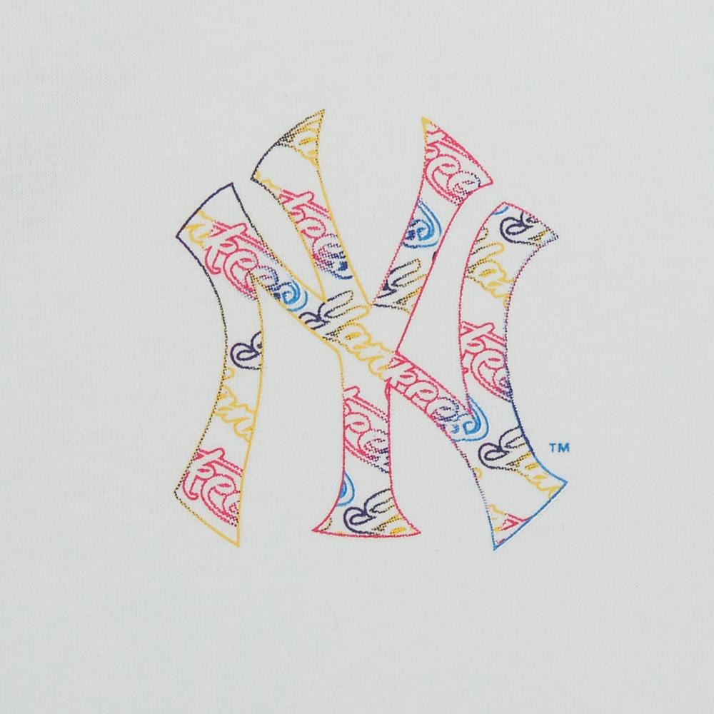 Basic Colorful Crayon Logo Over Fit T-Shirts New York Yankees