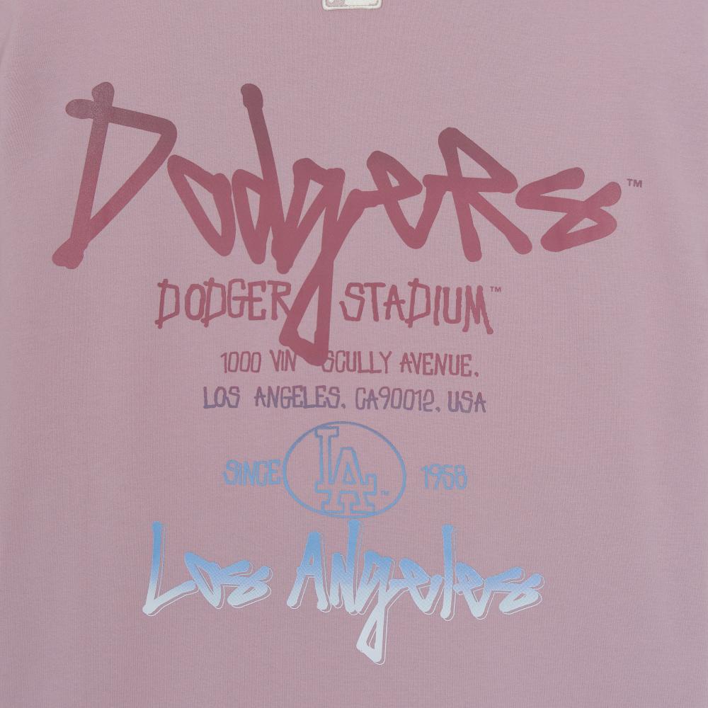 เสื้อยืด Basic Street Color Lettering Over Fit T-Shirts Los Angeles Dodgers