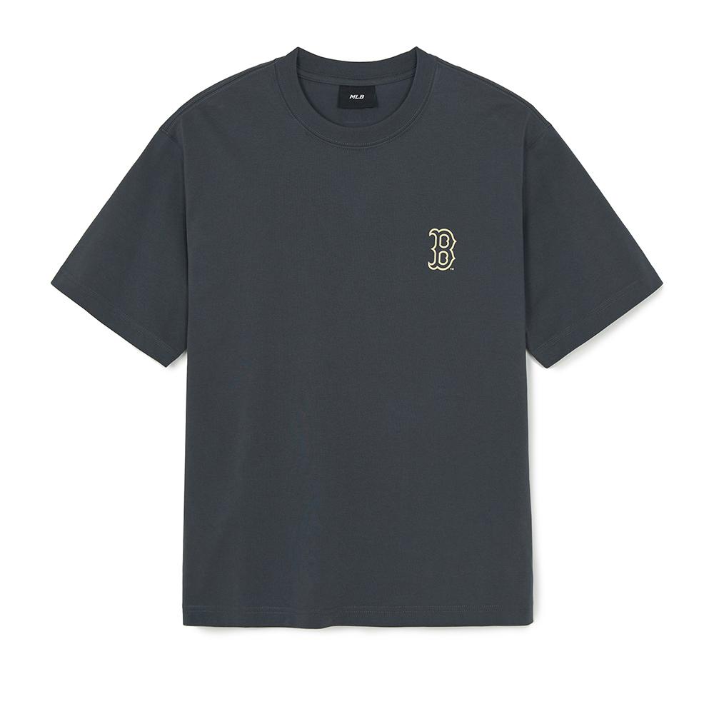เสื้อยืด Basic Street Color Lettering Over Fit T-Shirts Boston Red Sox