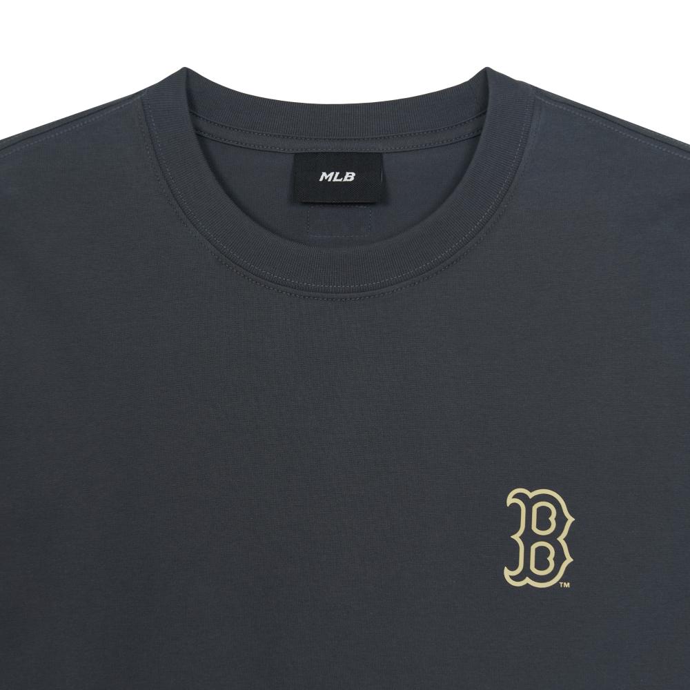 เสื้อยืด Basic Street Color Lettering Over Fit T-Shirts Boston Red Sox
