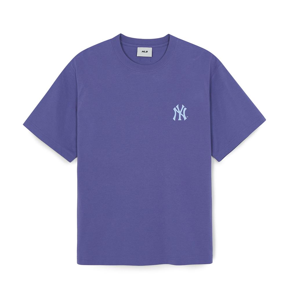เสื้อยืด Basic Street Color Lettering Over Fit T-Shirts New York Yankees