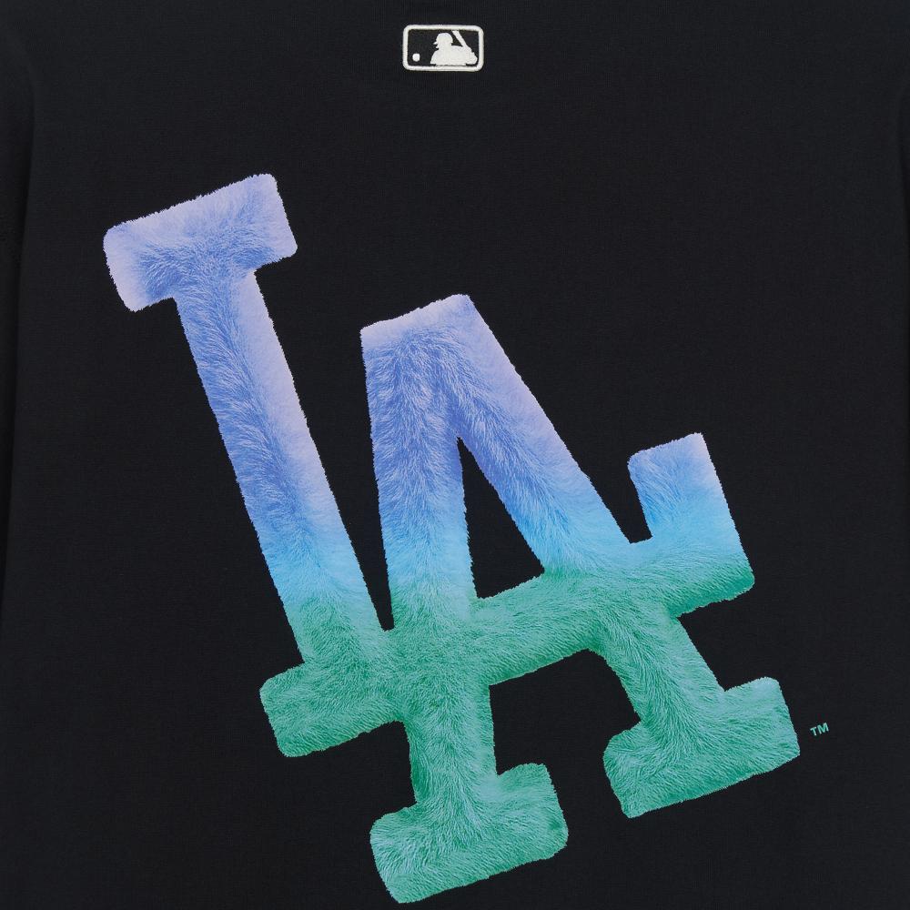 Basic Color Fur Mega Logo Over Fit T-Shirts Los Angeles Dodgers