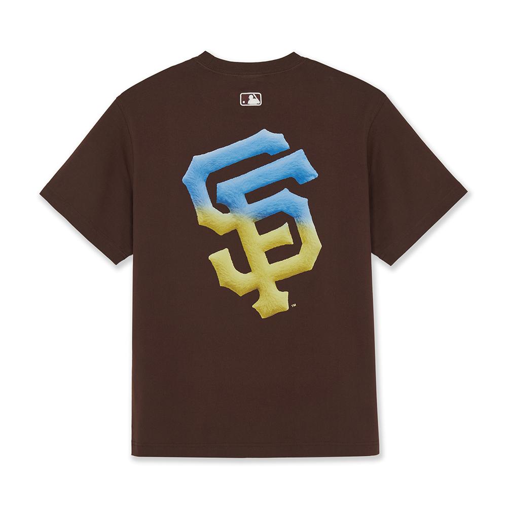 เสื้อยืด Basic Color Fur Mega Logo Over Fit T-Shirts San Francisco Giants