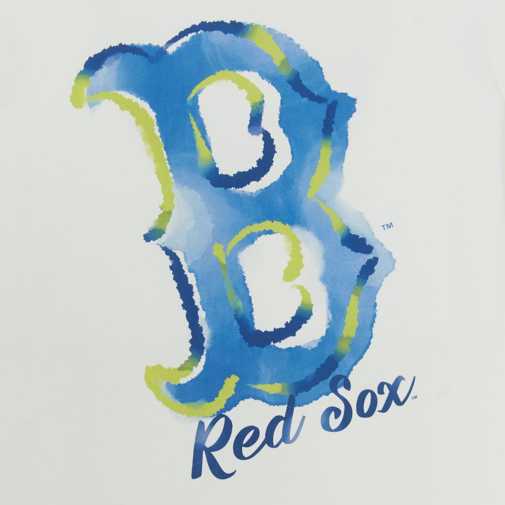 Colorful Mega Logo Over Fit T-Shirts Boston Red Sox
