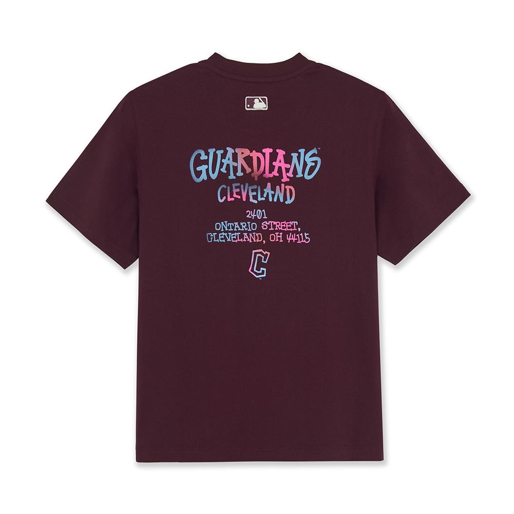 Basic Multi Letter Logo Semi Over Fit T-Shirts Cleveland Guardians