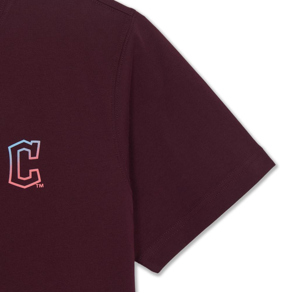Basic Multi Letter Logo Semi Over Fit T-Shirts Cleveland Guardians