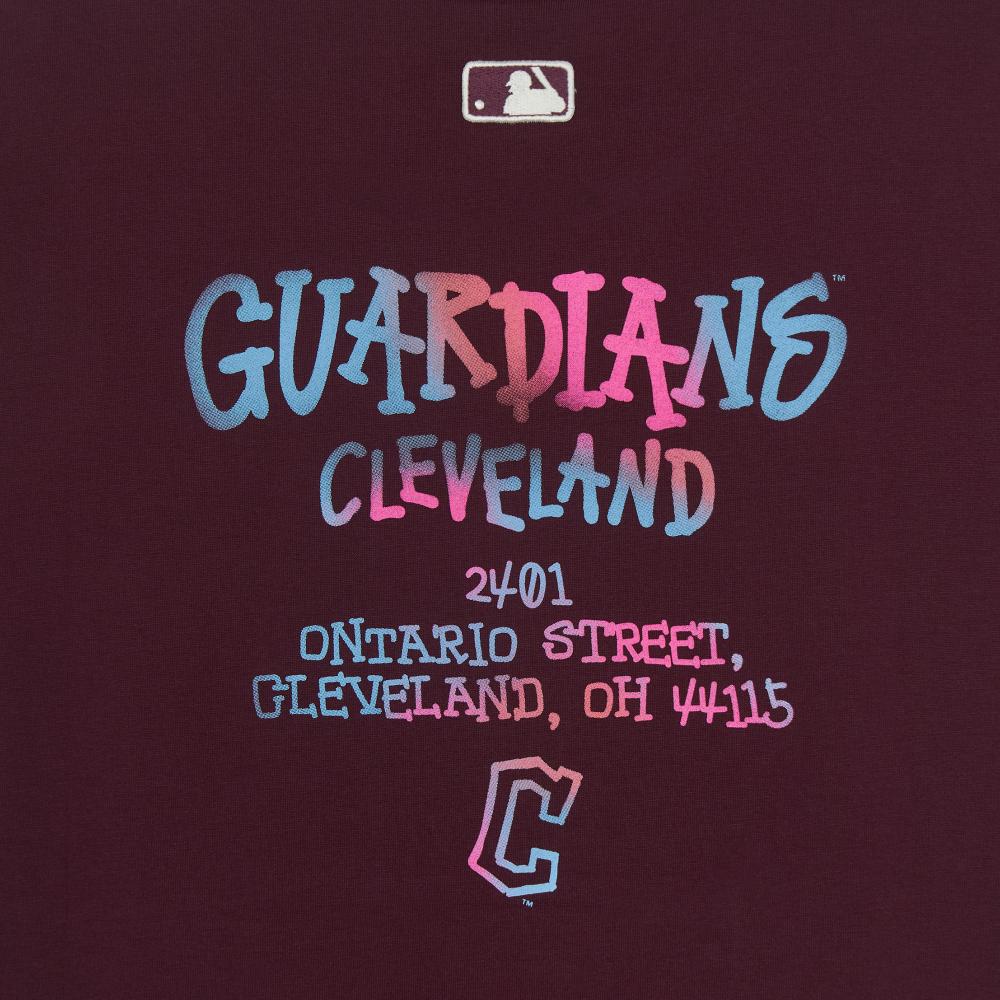 Basic Multi Letter Logo Semi Over Fit T-Shirts Cleveland Guardians