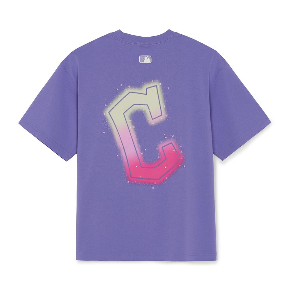 เสื้อยืด Basic Flash Mega Logo Over Fit T-Shirts Cleveland Guardians