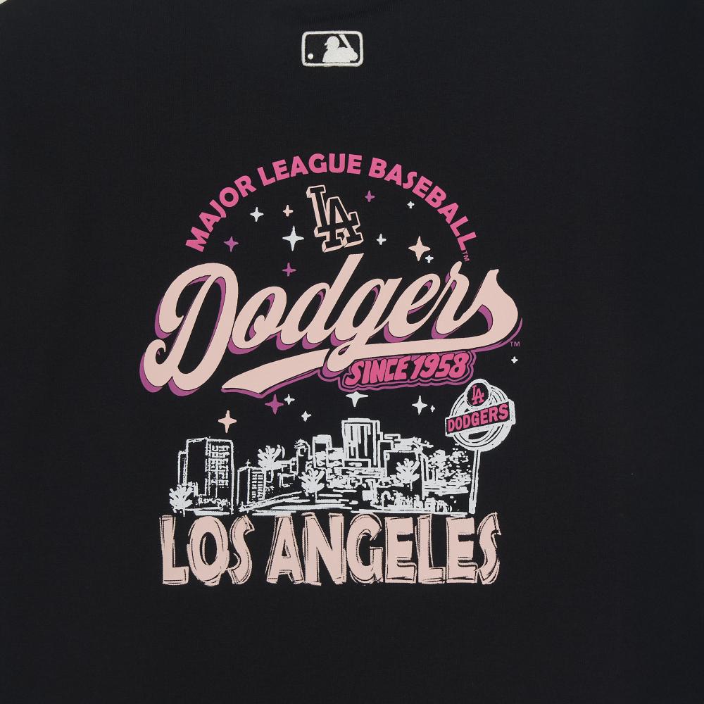 เสื้อยืด Basic Color Lettering Back Graphic Over Fit T-Shirts Los Angeles Dodgers