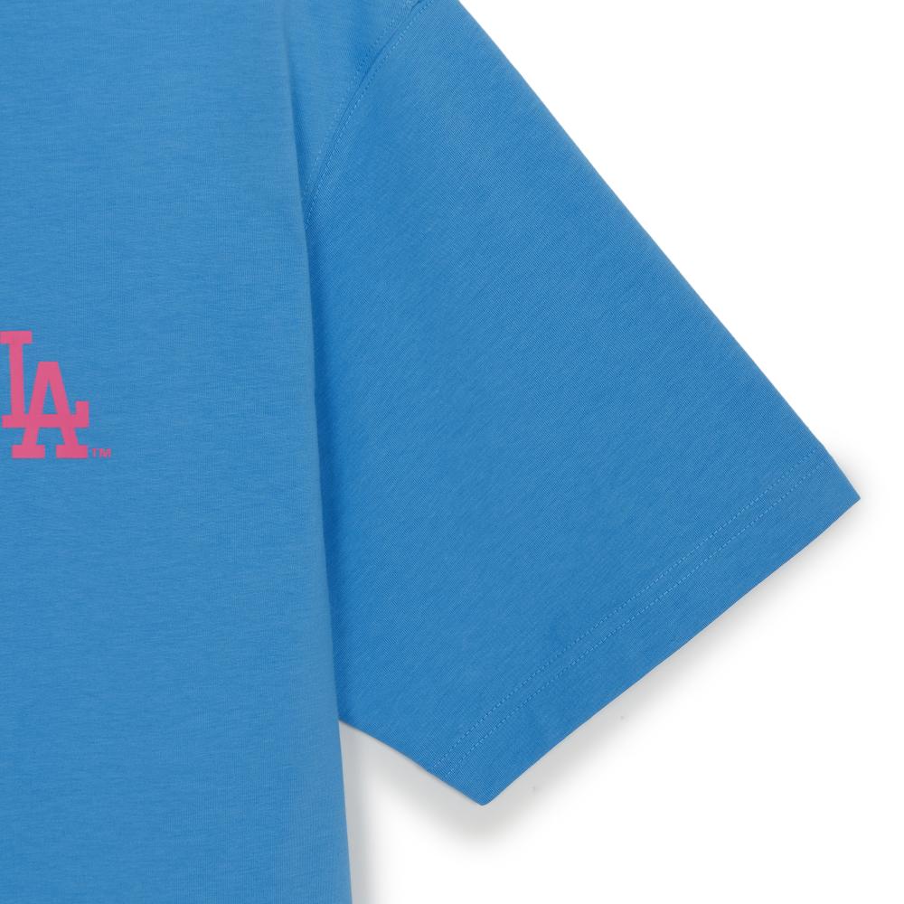เสื้อยืด Basic Color Lettering Back Graphic Over Fit T-Shirts Los Angeles Dodgers