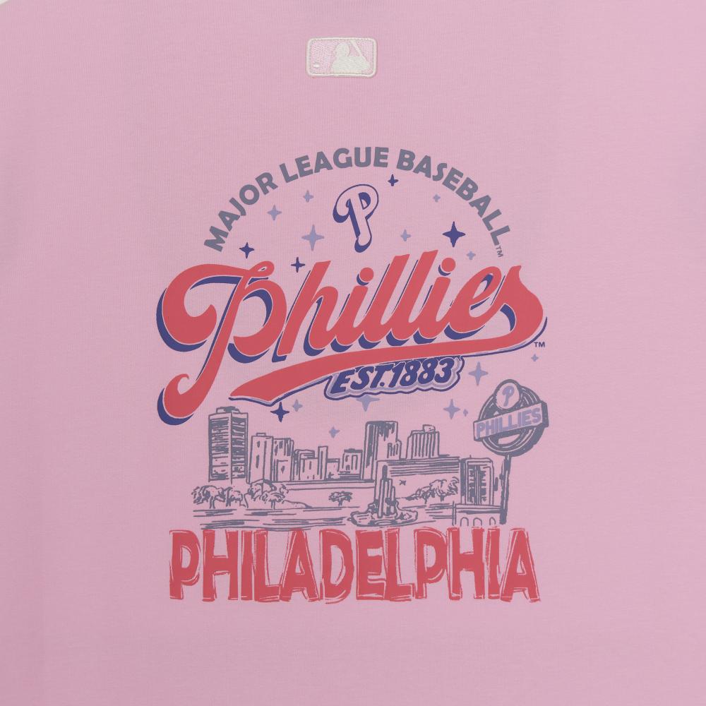 เสื้อยืด Basic Color Lettering Back Graphic Over Fit T-Shirts Philadelphia Phillies