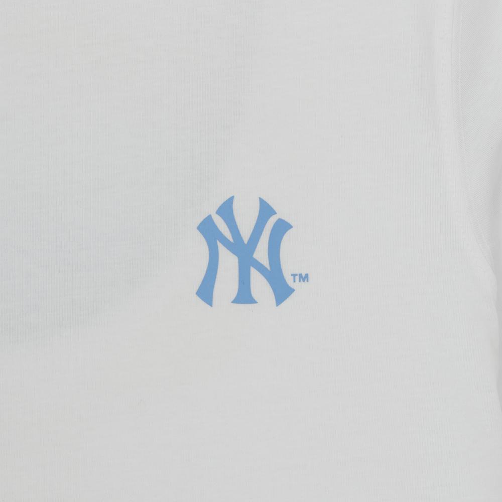 Basic Color Lettering Back Graphic Over Fit T-Shirts New York Yankees