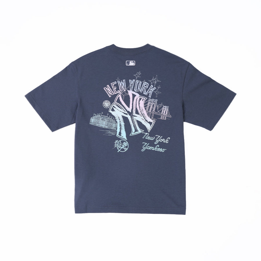 Basic Street Color Lettering Over Fit T-shirt