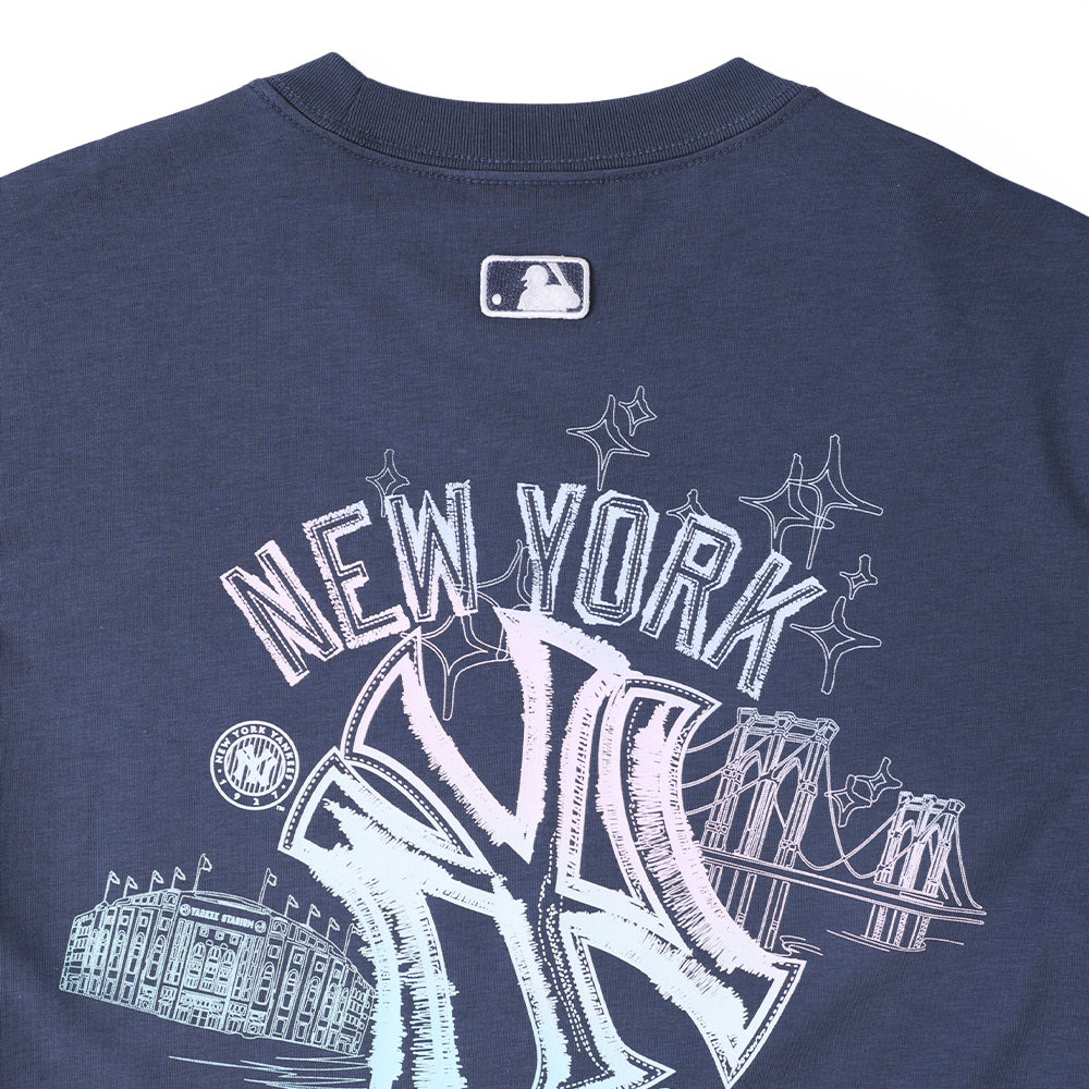 Basic Street Graphic Over Fit T-Shirts New York Yankees