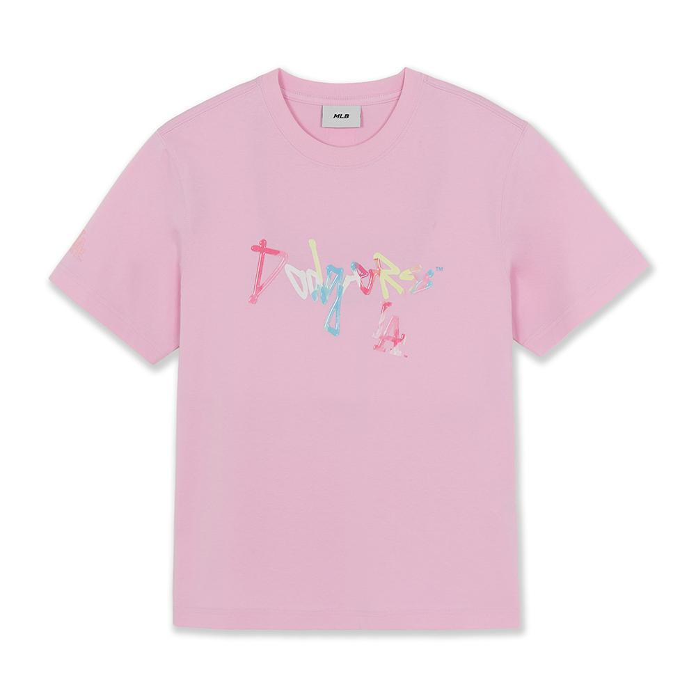 เสื้อยืด Basic Colorful Street Mtreet Logo Over Fit T-Shirts Los Angeles Dodgers
