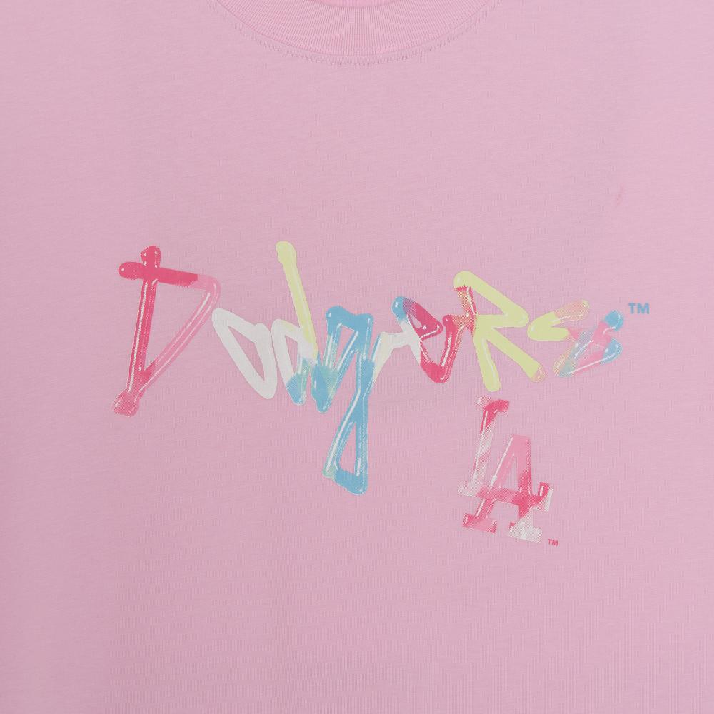 เสื้อยืด Basic Colorful Street Mtreet Logo Over Fit T-Shirts Los Angeles Dodgers