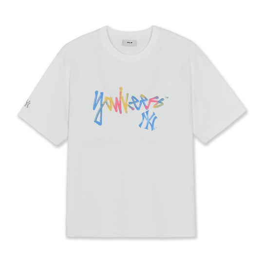 เสื้อยืด Basic Colorful Street Mtreet Logo Over Fit T-Shirts New York Yankees
