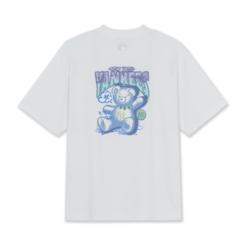 Drawing Megabear Semi Over Fit T-Shirts New York Yankees