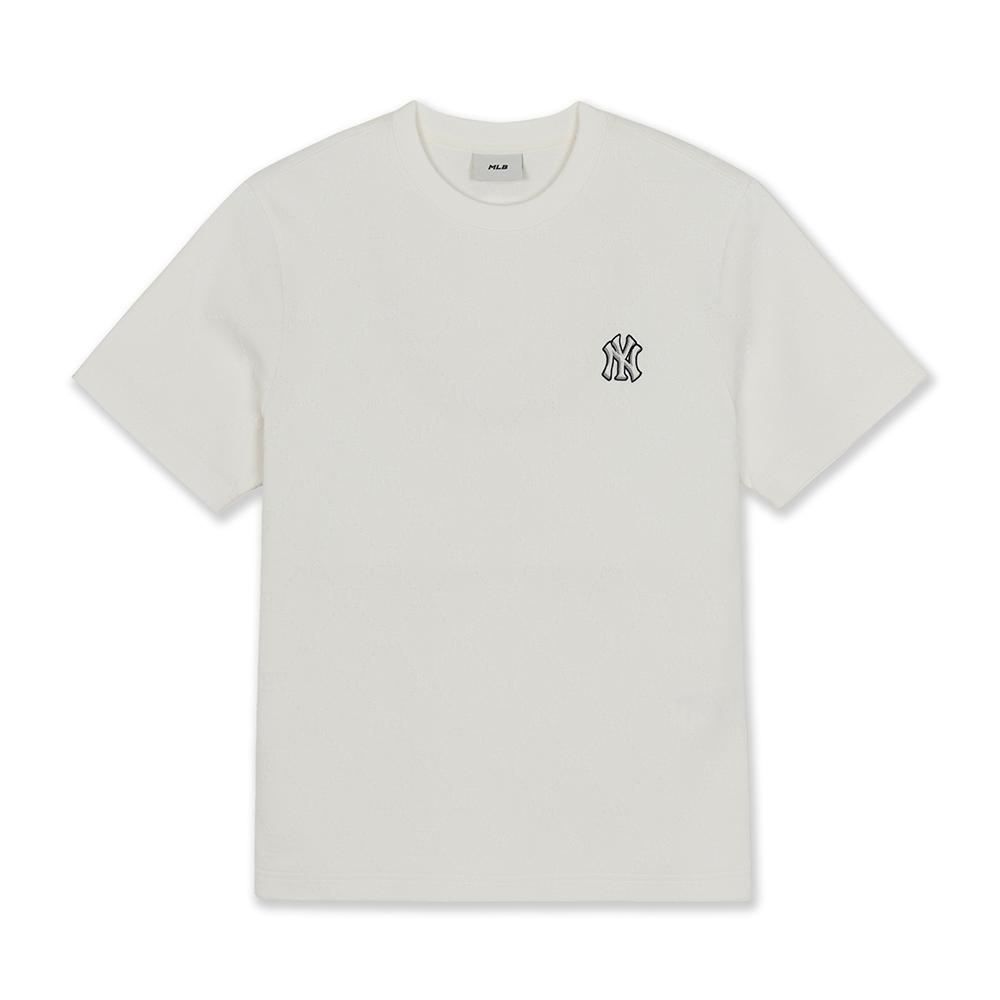 Dia Monogram Tonal Jacquard Semi Over Fit T-Shirts New York Yankees